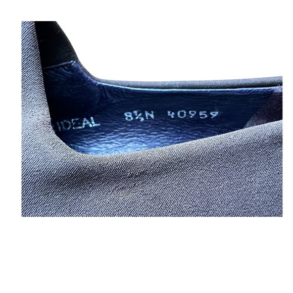 Donald J Pliner Brown Wedge Slip on Shoes Sz 8.5 Narrow Made in Spain Officewear - Picture 4 of 12